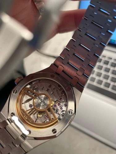 Audemars Piguet Royal Oak 15500ST “Blue Dial” Perfect Duplicate Edition photo review