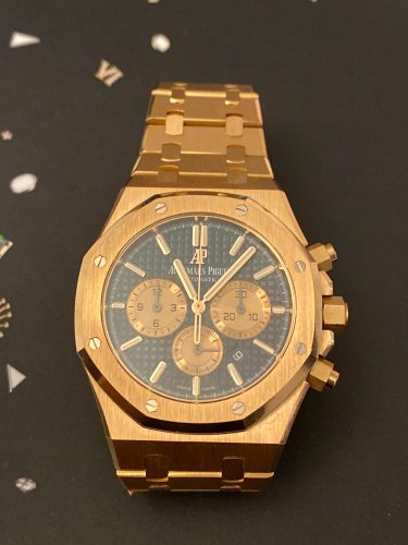AP Royal Oak Chronograph 26331OR.OO.D821CR.01 “Rose Gold” High-End Replica 1:1 photo review