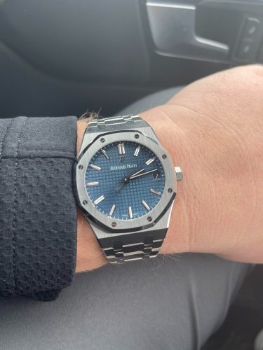 Audemars Piguet Royal Oak 15500ST “Blue Dial” Perfect Duplicate Edition photo review