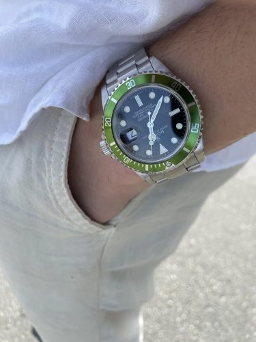 Rolex Submariner 16610LV “Kermit” Precision Replica Edition photo review