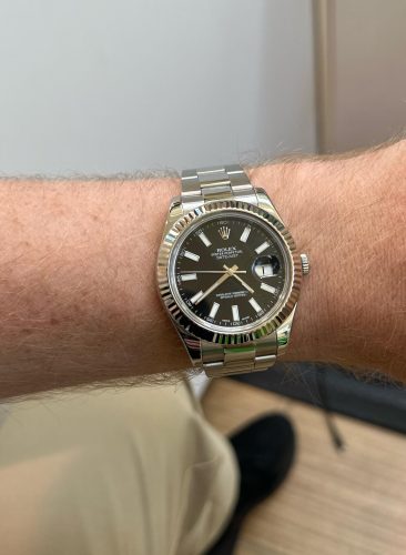 Rolex Datejust Automatic Black Dial 116334BKSO Top Replica 1:1 photo review