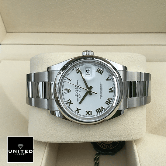 Rolex Datejust 126200-0008 Oyster Bracelet on the box