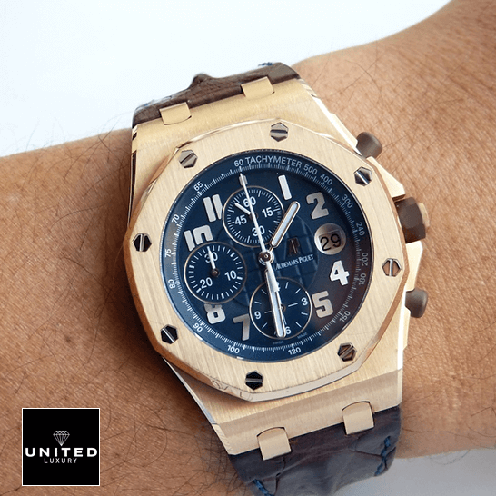 Audemars Piguet Royal Oak Offshore 26365OR.OO.D801CR.01 "Rose Gold Chronograph" audemars piguet royal oak offshore 26365OR.OO .D801CR.01 replica wrist Audemars Piguet Royal Oak Offshore 26365OR.OO.D801CR.01 "Rose Gold Chronograph" audemars piguet royal oak offshore 26365OR.OO .D801CR.01 replica wrist