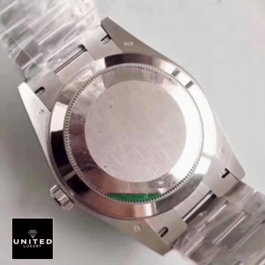 Rolex Day-Date 228236 Super Clone Edition rolex day date 228239 ew stainless steel silver black back Rolex Day-Date 228239 Stainless Steel Case Replica