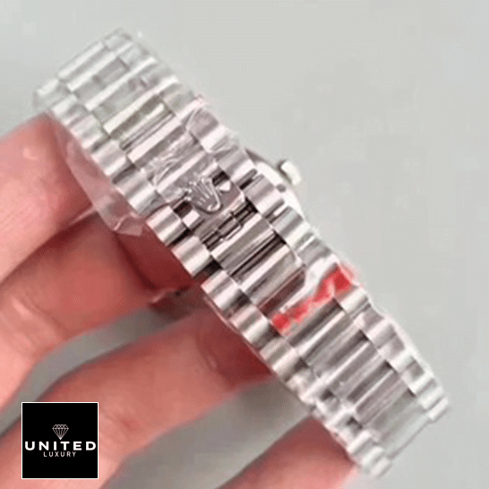 Rolex Day-Date 228236 Super Clone Edition rolex day date 228239 ew stainless steel silver black man Rolex Day-Date 228239 Stainless Steel Oyster Bracelet