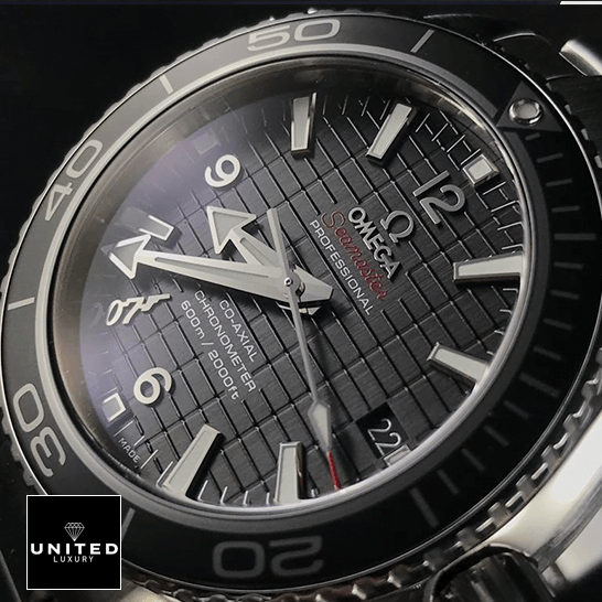 Omega Seamaster Planet Ocean 232.30.42.21.01.004 Black Dial Replica front view