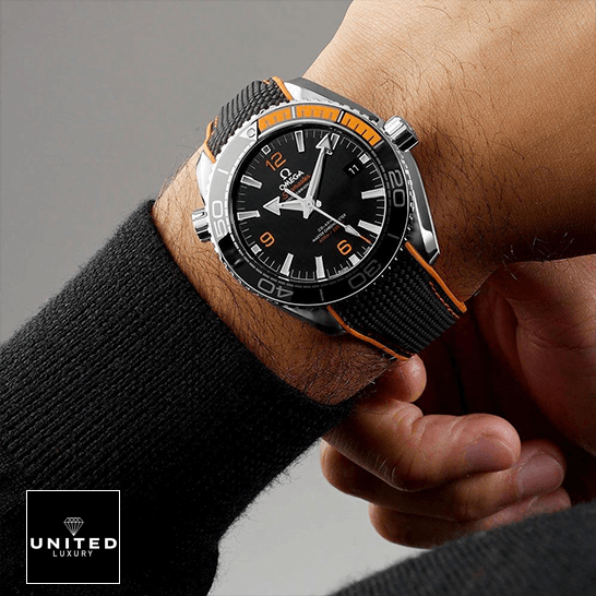 Omega Seamaster Planet Ocean 215.32.44.21.01.001 Perfect Clone Quality omega seamaster planet ocean 215.32.44.21.01.001 hand Omega Seamaster 215.32.44.21.01.001 Black Dial Replica on the wrist