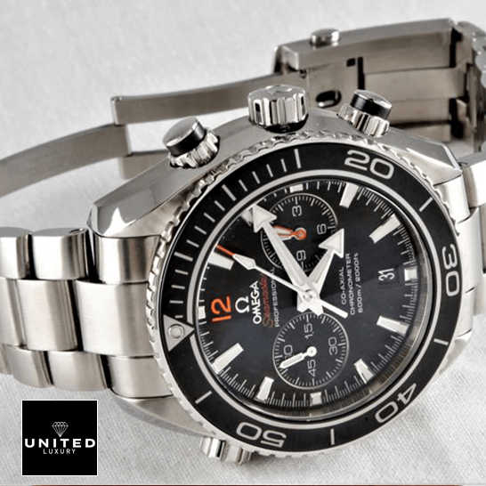 Omega Seamaster Planet Ocean 232.30.46.51.01.003 Ultimate Clone Quality Omega Seamaster Planet Ocean Steel Replica crown / push button