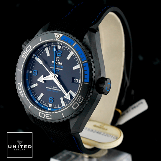 Omega Seamaster Planet Ocean Blue Ceramic Ref. 232.30.42.21.03.001 Ultra Clone 1:1 omega seamaster planet ocean ceramic 215 92 46 22 01 002 black dial replica right side omega_seamaster_planet_ocean_ceramic_215_92_46_22_01_002_black_dial_replica_right_side