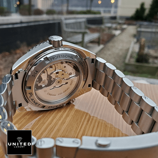 Omega Seamaster Planet Ocean Co-Axial 232.30.46.21.01.003 Precision Clone omega seamasterplanetocean 232.30.46.21.01.003 back Omega Seamaster Profess?onal Stainless Steel Replica upside view