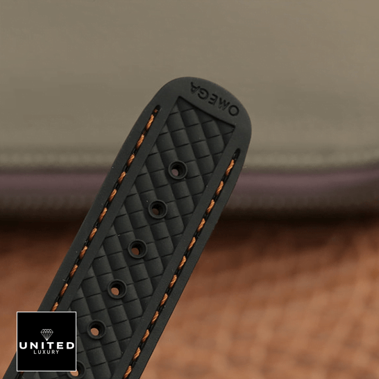 Omega Aqua Terra Black Rubber Bracelet Replica