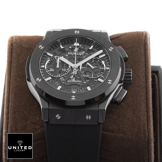 Hublot Big Bang Unico "Black Magic" Skeleton 525.CM.0170.RX First-Class Replica hublot big bang 525.CM .0170.RX Hublot Big Bang 525.CM_.0170.RX Black Rubber Bracelet Replica on the stand
