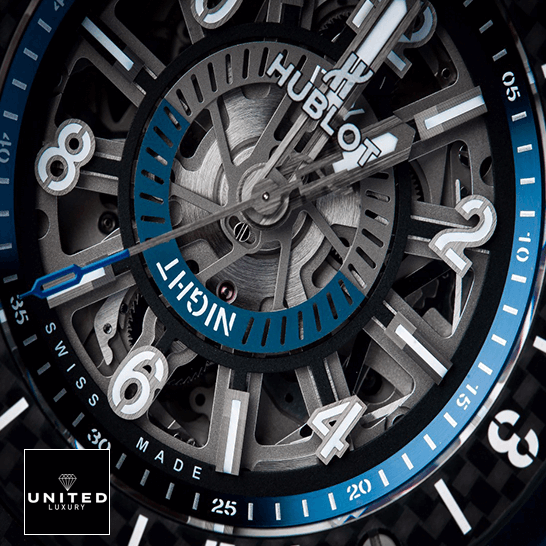 Hublot Big Bang Unico "Transparent" Sapphire Case 471.NX.7112.RX Superior Copy 1:1 Hublot Big Bang Night Blue Dial Replica close view