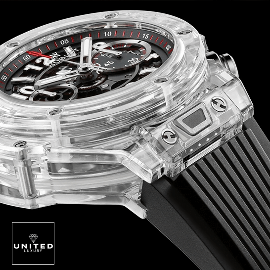 Hublot Big Bang Unico Magic Sapphire 45mm 411.JX_.1170.RX Replica black background