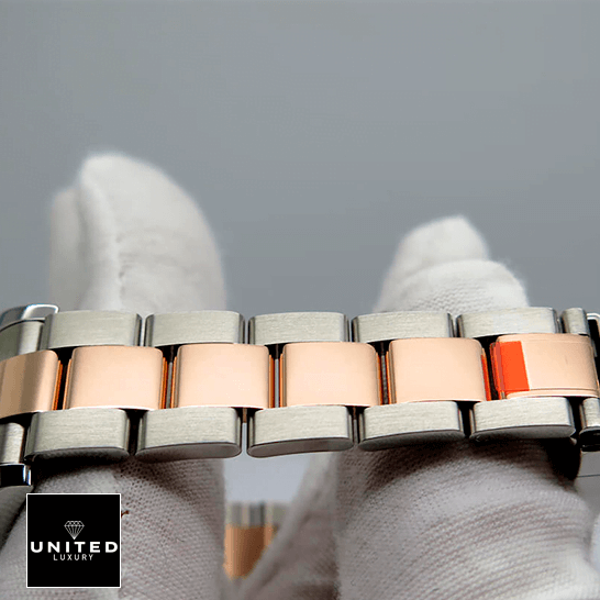 Rolex Datejust Chocolate Oyster Bracelet Replica on the hand