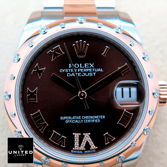 Rolex Datejust Chocolate 178341 Roman Replica