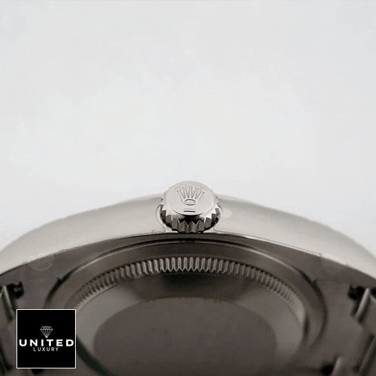 Rolex Perpetual Datejust 116200 S.Steel Case Replica Right Side Steel Crown Pusher