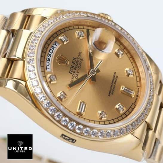 Rolex Day-Date 228348 Yellow Gold Case Replica
