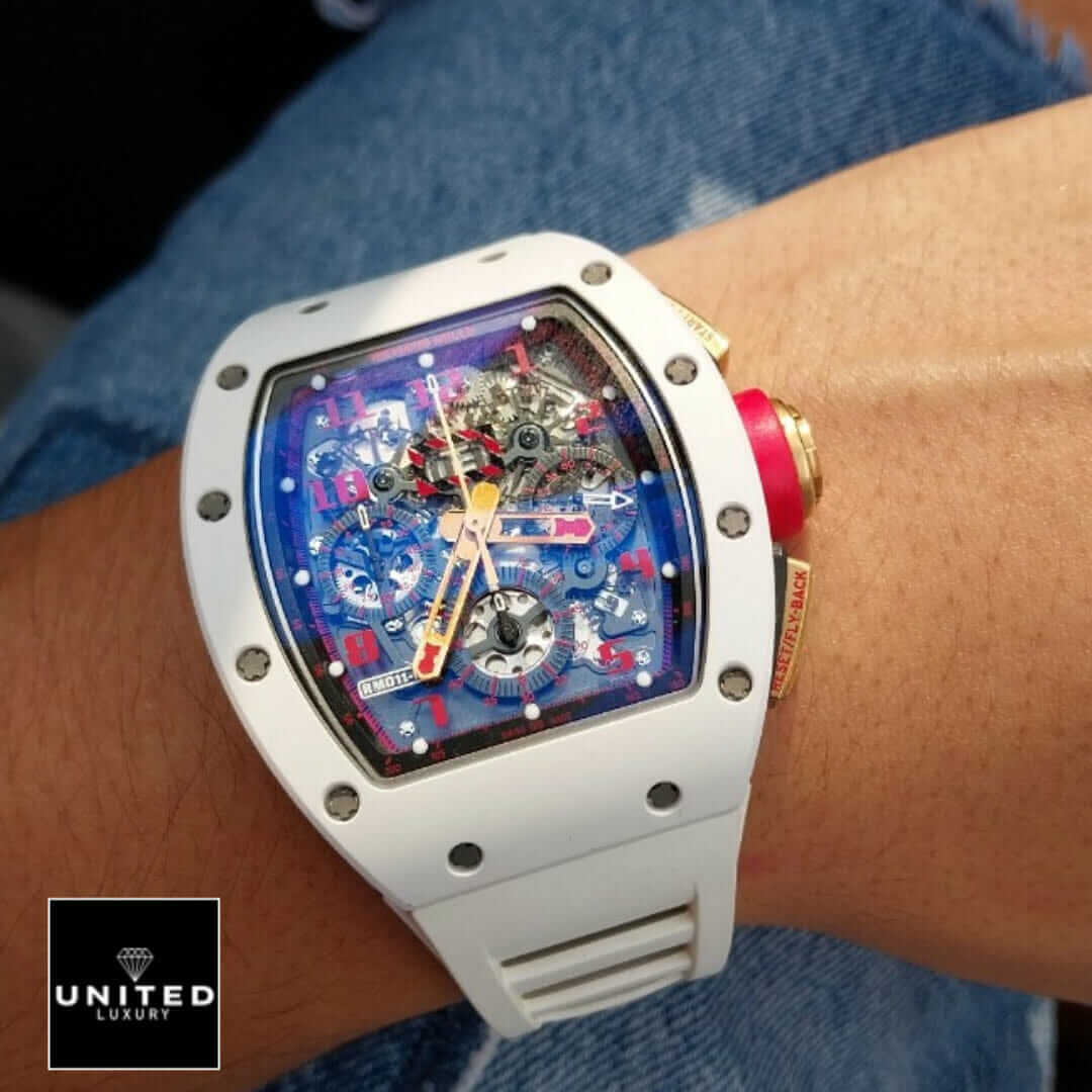 Richard Mille RM 011 White Demon Chronograph Ultimate Clone Quality Yeni Proje 4 9