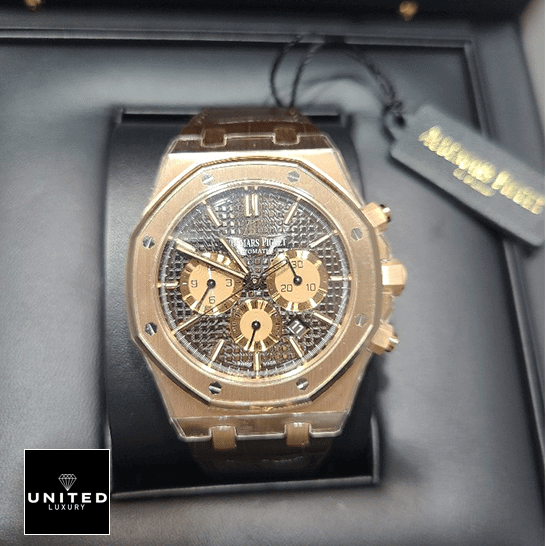 Audemars Piguet Royal Oak 26331OR.OO_.1220OR.02 Chocolate Dial Replica in the box