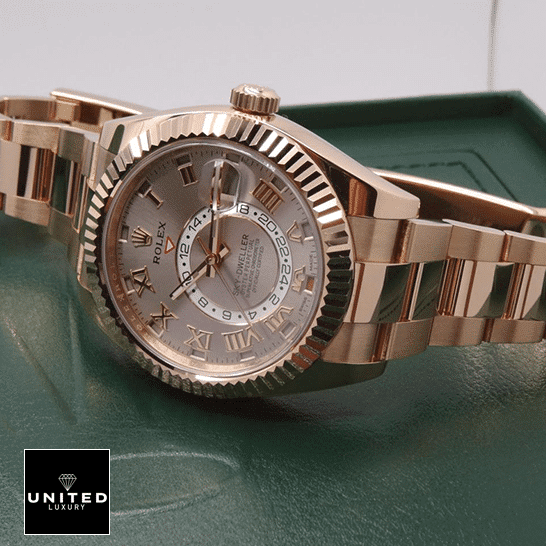 Rolex Sky Dweller 326935 Everose Gold Sundust Dial
