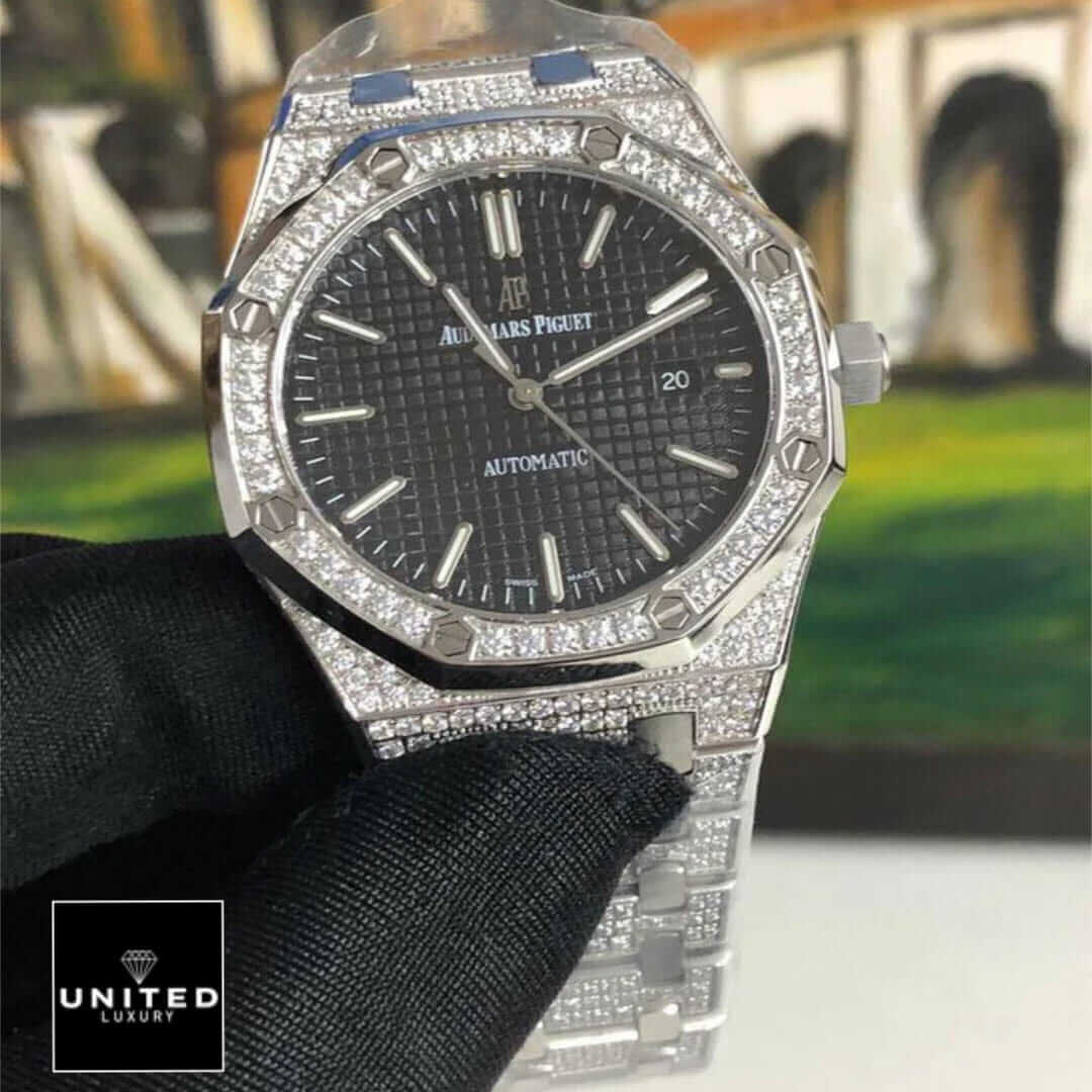 Audemars Piguet Royal Oak "Iced Out" A110BL72 Ultimate Clone Quality Yeni Proje 31