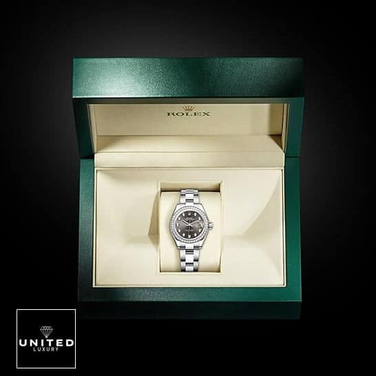 Rolex Datejust 128300 "Dark Rhodium Diamond Dial" High-End Replica 1:1 rolex1 1 Rolex Datejust 128300 Dark Grey Diamond Replica in the Rolex Box