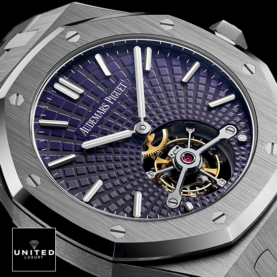 Audemars Piguet Royal Oak Tourbillon Extra-Thin 26522ST Exclusive Clone Edition audemars piguet royal oak 26522ST.OO .12 replica purple