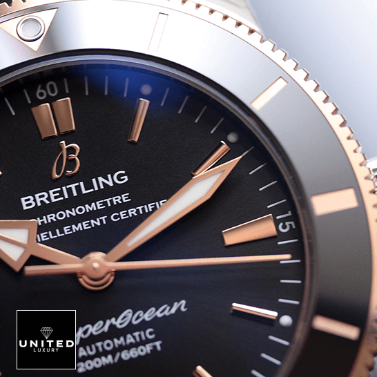 Breitling Superocean Heritage II B20 UB2010121B1S1 "Two-Tone" Authentic Copy 1:1 Breitling Superocean Heritage Automatic Replica close analog view