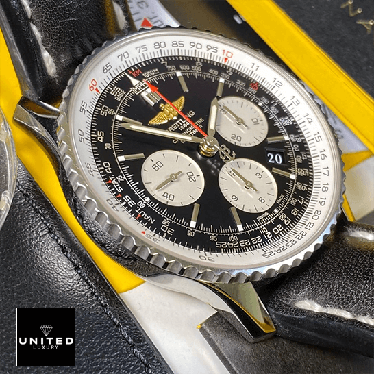 Breitling Navitimer B01 Chronograph 46 AB0127211B1X1 "Black Dial" Signature Copy Edition breitling navitimer B01 black chronograph dial automatic AB0127211B1P2 dial Breitling Navitimer Black Chronograph Dial Replica black dial