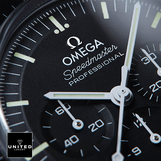 Omega Speedmaster Profess?nonal Black Dial Replica close view