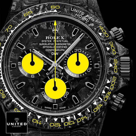 Rolex Daytona 46490 Black Yellow Dial Replica