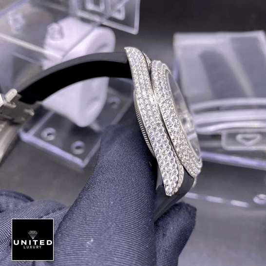 Rolex Submariner 116336 Gem Set Replica on the hand