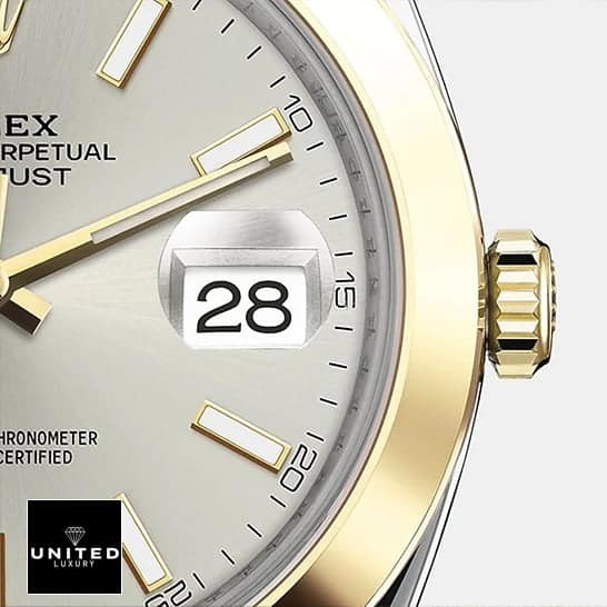 Rolex Datejust 126303-0002 Yellow Gold Super Accurate Clone rolex datejust 41 gold unitedluxury dial Rolex Datejust 41 126303-0002 Silver Dial Replica Yellow Gold Crown Pusher
