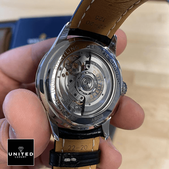 Breitling AB0118221G1P1 Steel Case Replica upside view