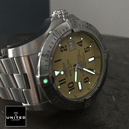 Breitling Avenger II Seawolf A17331 "Yellow Dial" Perfect Clone Edition breitling aeromarine avenger seawolf lume breitling_aeromarine_avenger_seawolf_lume