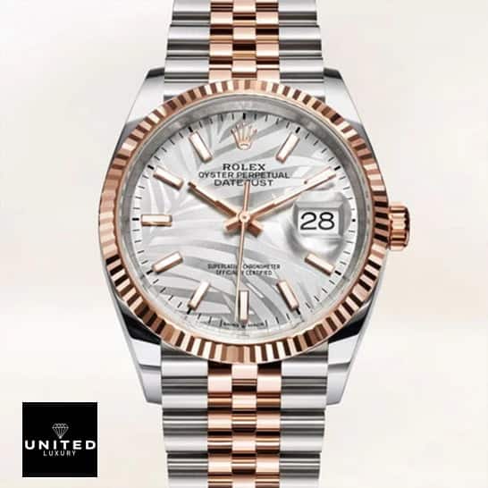 Rolex Datejust 126231 "Two Tone" Authentic Clone 1:1 1 10 Rolex Datejust 36 126231-0033 Slate Color Dial Fluted Bezel Replica