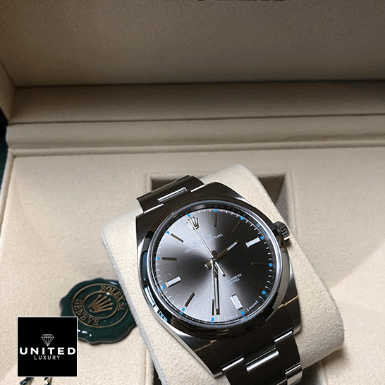 Rolex Oyster Perpetual 114300 "Steel Case" Super Clone Quality Rolex Datejust Perpetual 114300 Grey Dial Replica in the box