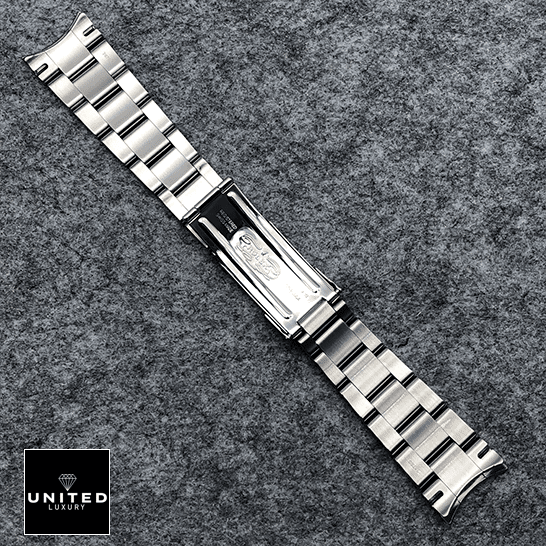 Rolex Oyster Perpetual 114300 "Steel Case" Super Clone Quality Rolex Datejust Perpetual 114300 Replica Stainless Steel Fold Clasp Bracelet on the table