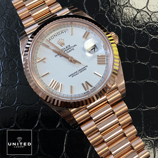 Rolex Datejust 278275 Rose Gold White Dial Romen Numerals Replica