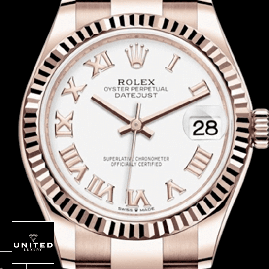 Rolex Datejust 278275 White Dial Romen Numerals Oyster Replica