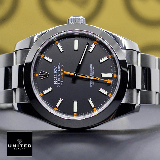 Rolex Milgauss 116400 "Black Dial" Supreme Replica Edition rolex milgaussi blac man 1 Rolex Milgauss 116400 Black dial with Luminous stick indices Replica