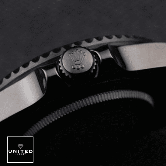 Rolex Blaken GMT-Master II Black Case Right Side Crown Pusher Replica