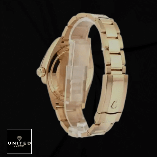 Rolex Datejust 278278 Yellow Gold Fluted Bezel Top Replica 1:1 Rolex Datejust 278278-0019 Yellow Gold Oyster Bracelet Replica Fold Clasp on the Rolex logo