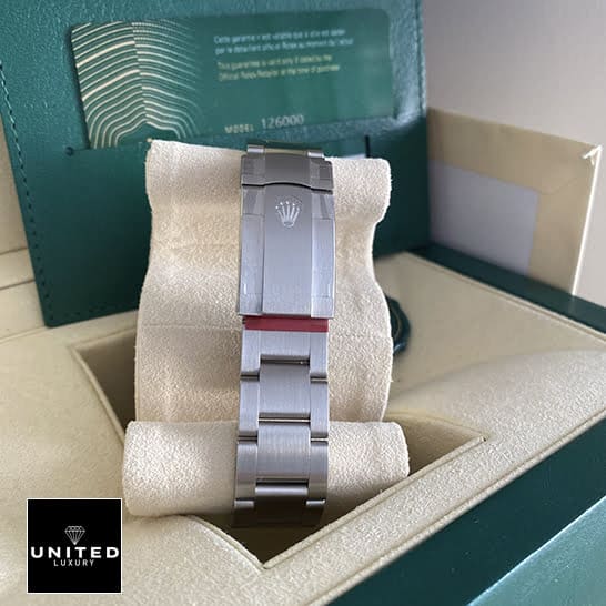 Rolex Oyster Perpetual 124300 "Candy Pink" Collector’s Clone 1:1 rolex oyster perpetual 126000 replica 6 Rolex Oyster Perpetual 124300 Replica Stainless Steel Oyster Bracelet on the Rolex Logo