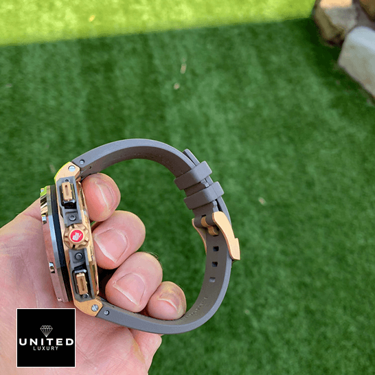 Audemars Piguet Royal Oak Offshore 26568OM.OO.A004CA.01 "Michael Schumacher" Precision Replica Edition audemars piguet royal oak offshore 26568OM.OO .A004CA.01 replica rightside audemars-piguet-royal-oak-offshore-26568OM.OO_.A004CA.01-replica-rightside