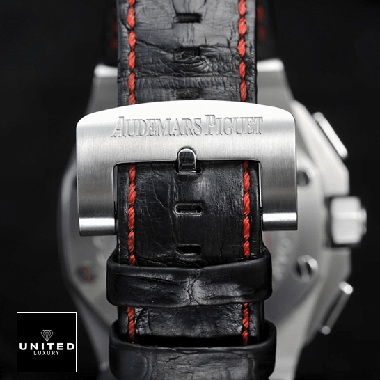 Audemars Piguet Royal Oak Offshore 26133ST.OO.A101CR.01 "Shaquille O'Neal" Exceptional Replica 1:1 Audemars Piguet Royal Oak Leather Black Bracelet Steel Clasp Replica black background