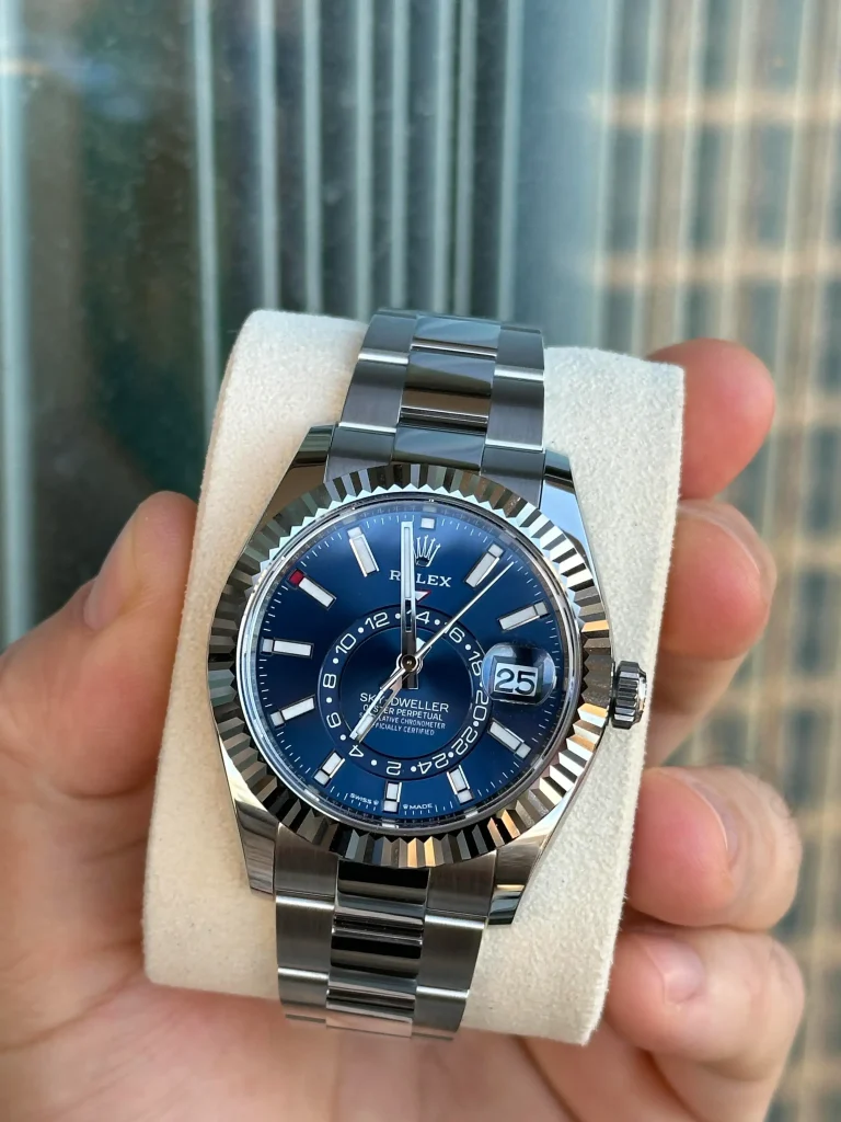 Rolex Sky-Dweller Bright blue Dial 336934 Oyster Clone photo review