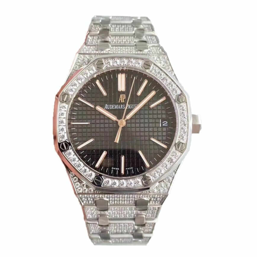AP-Iced-Out-Watch-Replica-1.webp Audemars Piguet Royal Oak “Iced Out” A110BL72 Ultimate Clone Quality - Image 1