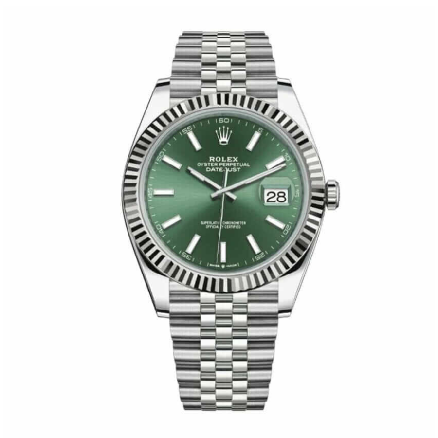 Datejust-41-Mint-Green-Dial-Replica-1.webp Rolex Datejust 126300 “Mint Green” Handcrafted Replica Edition - Image 1
